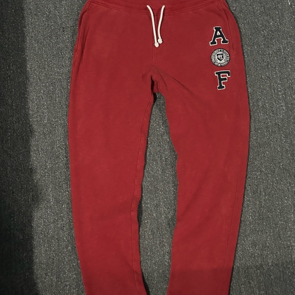 Abercrombie & Fitch red sweatpants